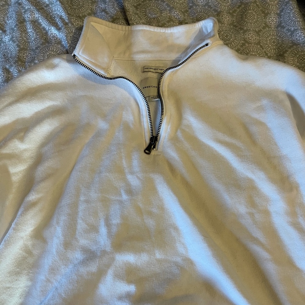 White American Eagle Half Zip